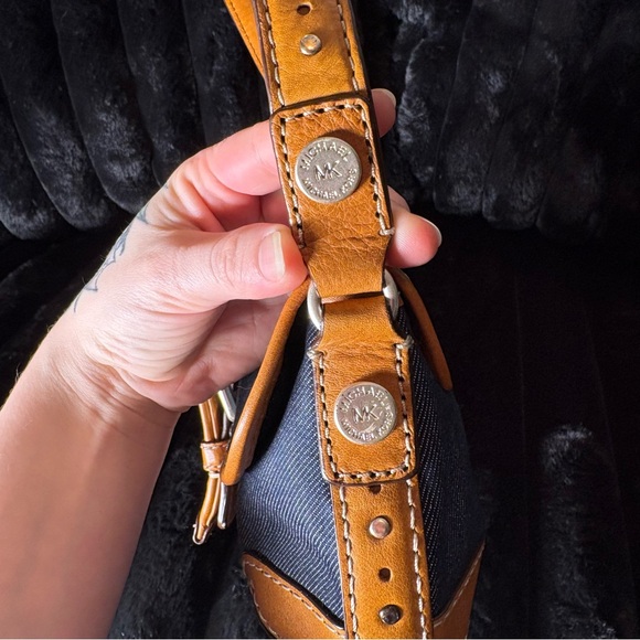 Michael Kors Y2K Denim Buckle boho shoulder bag bratz - Picture 11 of 16